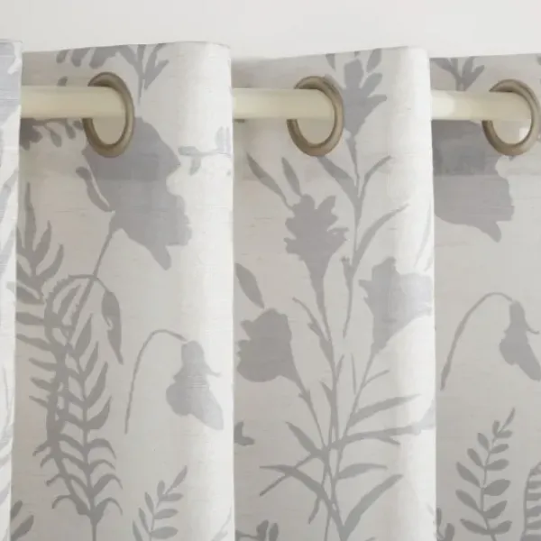 Curtains & Drapes-Kirkland's Home Oatmeal Braided 2-Pc. Curtain Panel Set, 108 In. White/Tan