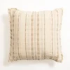 Pillows-Kirkland's Home Oatmeal Striped Woven Pillow Tan