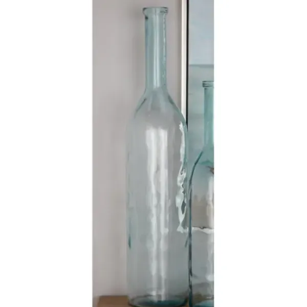 Vases-Kirkland's Home Oblong Dimpled Vase Silver