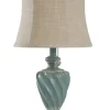 Table Lamps-Kirkland's Home Ocean Blue And Gold Table Lamp Tan