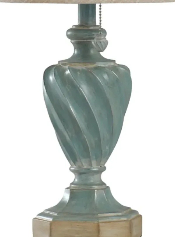 Table Lamps-Kirkland's Home Ocean Blue And Gold Table Lamp Tan