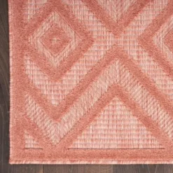 Outdoor Rugs-Kirkland's Home Ocean Blue Palm Leaves Outdoor Area Rug, 6X9 Blue/White
