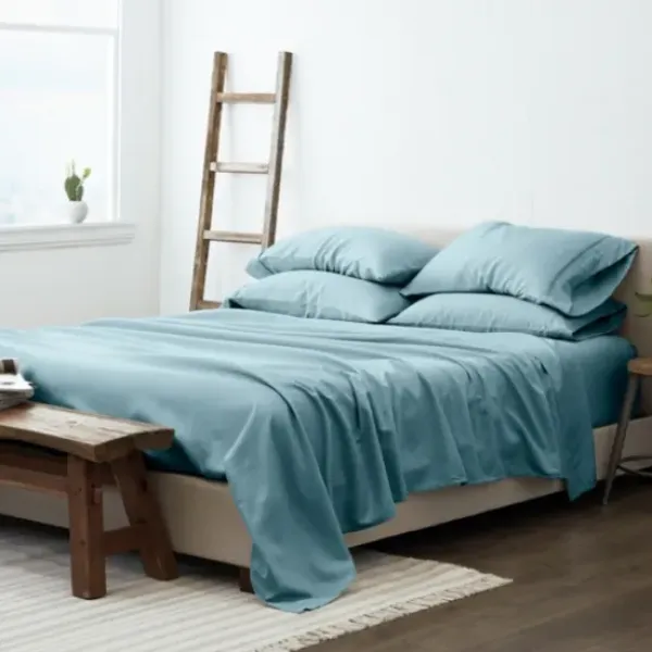 Bed Sheets-Kirkland's Home Ocean 6-Pc. Queen Sheet Set Blue
