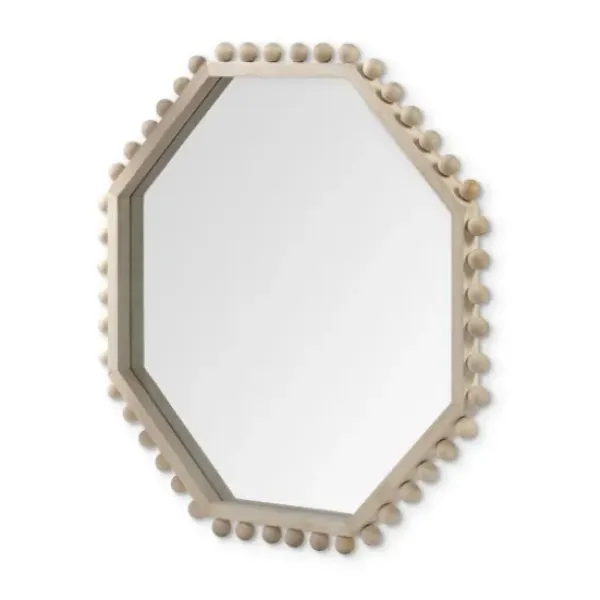 Framed Mirrors-Kirkland's Home Octagon Beaded Edge Framed Wall Mirror