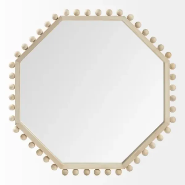 Framed Mirrors-Kirkland's Home Octagon Beaded Edge Framed Wall Mirror