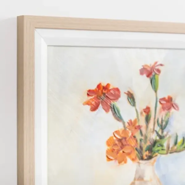 Framed Art-Kirkland's Home October Marigold Framed Art Print Orange/Red/Ivory