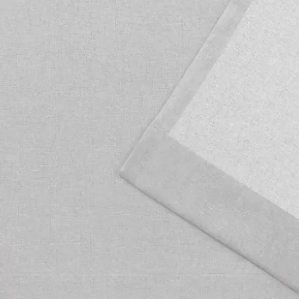 Curtains & Drapes-Kirkland's Home Off White Metallic Curtain Panel Set, 96 In. Silver/White