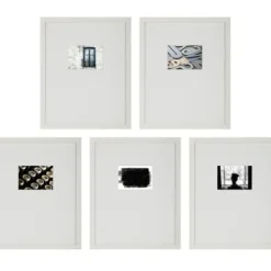 Gallery Wall Frames-Kirkland's Home Offset Mat 5X7 5-Pc. Gallery Wall Frame Set White