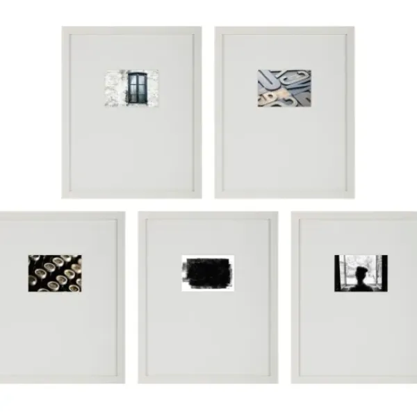 Gallery Wall Frames-Kirkland's Home Offset Mat 5X7 5-Pc. Gallery Wall Frame Set White