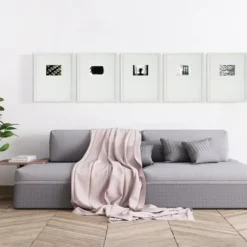Gallery Wall Frames-Kirkland's Home Offset Mat 5X7 5-Pc. Gallery Wall Frame Set White