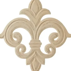 Wall Plaques-Kirkland's Home Off-White Distressed Fleur De Lis Wall Decoration Ivory