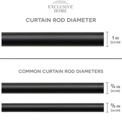 Curtain Rods & Hardware-Kirkland's Home Oiled Bronze Fetter Double Curtain Rod, 120 In.