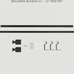Curtain Rods & Hardware-Kirkland's Home Oiled Bronze Fetter Double Curtain Rod, 120 In.