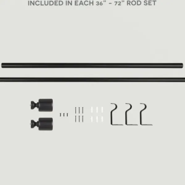 Curtain Rods & Hardware-Kirkland's Home Oiled Bronze Fetter Double Curtain Rod, 120 In.