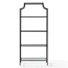 Cabinets & Sideboards-Kirkland's Home Oil-Rubbed Bronze 4-Tier Glass Ashlee Etagere Brown