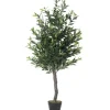 Trees & Topiaries-Kirkland's Home Olive Tree In Black Planter, 50 In.