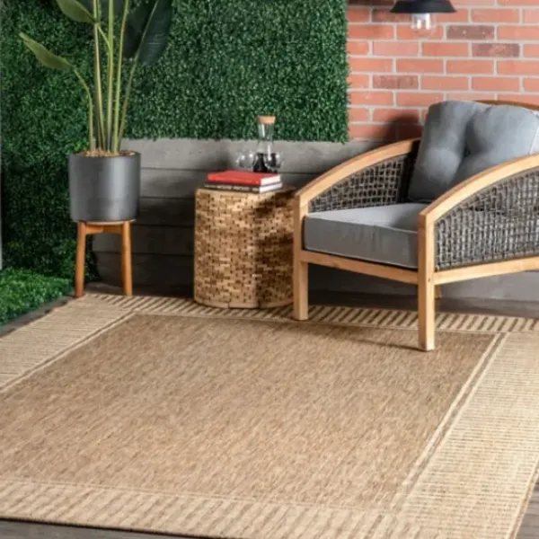 Outdoor Rugs-Kirkland's Home Ombre At Dusk Indoor/Outdoor Area Rug, 5X7 Ivory/Orange