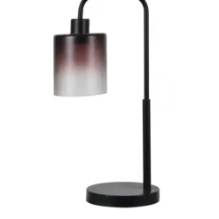 Table Lamps-Kirkland's Home Ombre Smoke Glass Task Lamp Gray