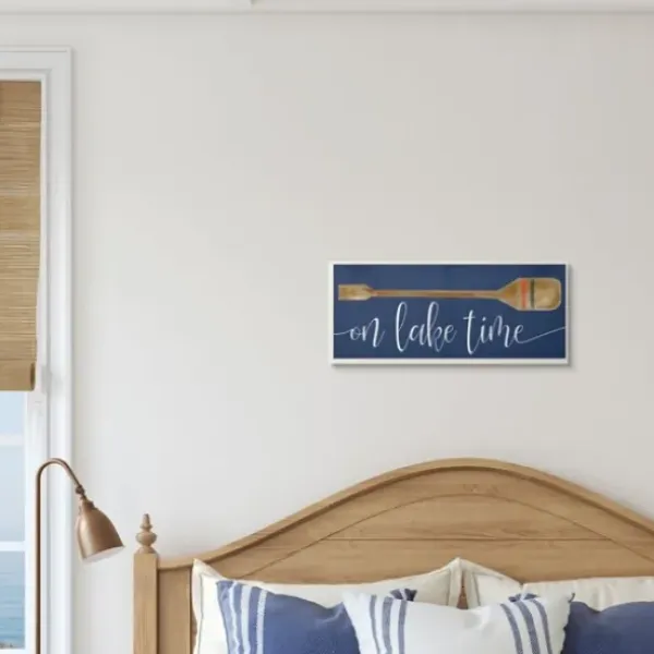 Wall Plaques-Kirkland's Home On Lake Time Wall Plaque Blue