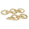 Statues & Figurines-Kirkland's Home Onyx And Gold 3-Pc. Orb Sculpture Set Black/Gold