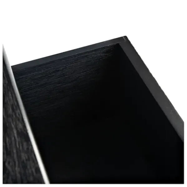 Console Tables-Kirkland's Home Onyx Raised Texture Diamond Console Table Black