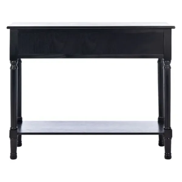 Console Tables-Kirkland's Home Onyx Raised Texture Diamond Console Table Black