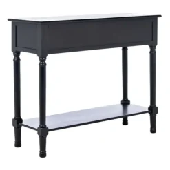 Console Tables-Kirkland's Home Onyx Raised Texture Diamond Console Table Black
