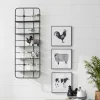 Shelves-Kirkland's Home Onyx Squared Iron Grid Wall Shelves