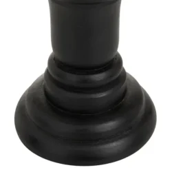 Candle Holders-Kirkland's Home Onyx Turned Wood 3-Pc. Candle Holder Set Black