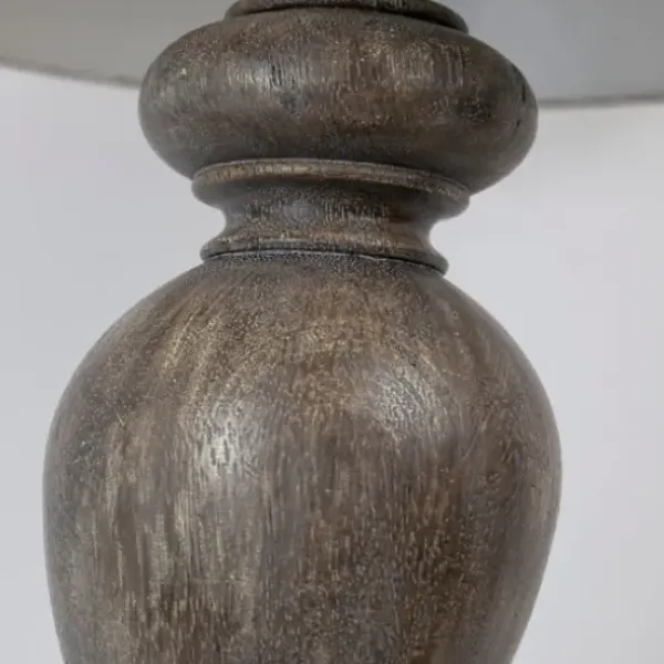 Table Lamps-Kirkland's Home Opal Rustic Wood Table Lamps, Set Of 2 Gray