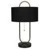 Table Lamps-Kirkland's Home Open Metal Loop Table Lamp Black