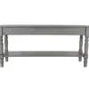 Benches & Ottomans-Kirkland's Home Open Shelf Bench Gray