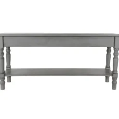 Benches & Ottomans-Kirkland's Home Open Shelf Bench Gray
