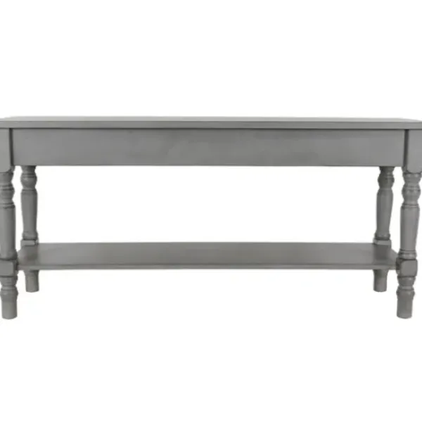 Benches & Ottomans-Kirkland's Home Open Shelf Bench Gray