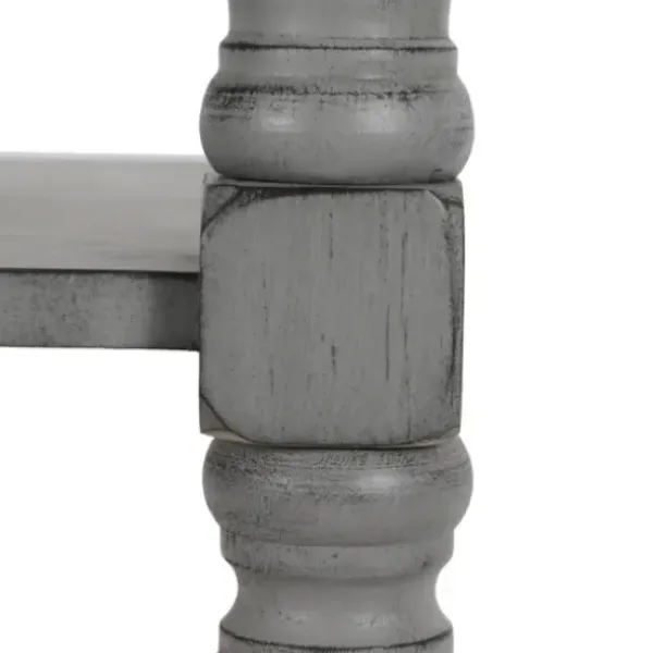 Benches & Ottomans-Kirkland's Home Open Shelf Bench Gray