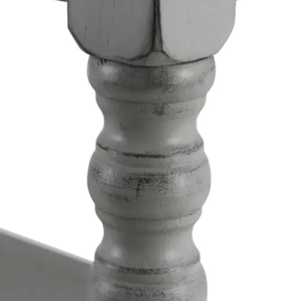 Benches & Ottomans-Kirkland's Home Open Shelf Bench Gray