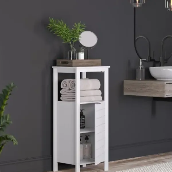 Cabinets & Sideboards-Kirkland's Home Open Shelf Cabinet White