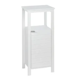 Cabinets & Sideboards-Kirkland's Home Open Shelf Cabinet White