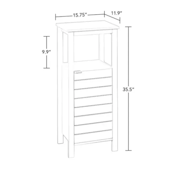 Cabinets & Sideboards-Kirkland's Home Open Shelf Cabinet White