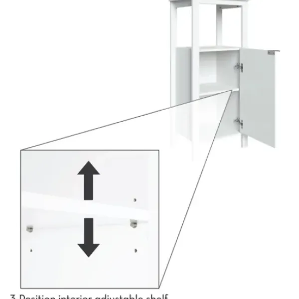 Cabinets & Sideboards-Kirkland's Home Open Shelf Cabinet White