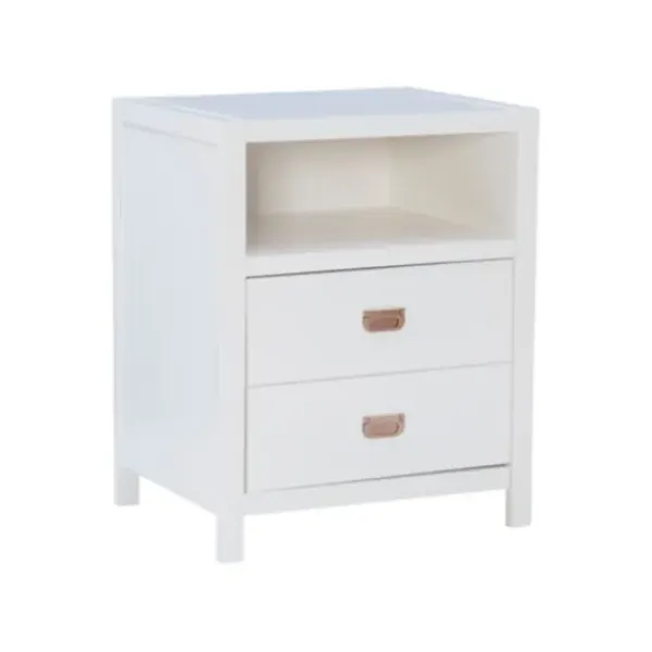 Accent & End Tables-Kirkland's Home Open Shelf Wood Accent Table White