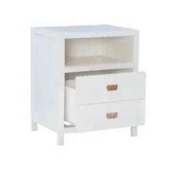 Accent & End Tables-Kirkland's Home Open Shelf Wood Accent Table White