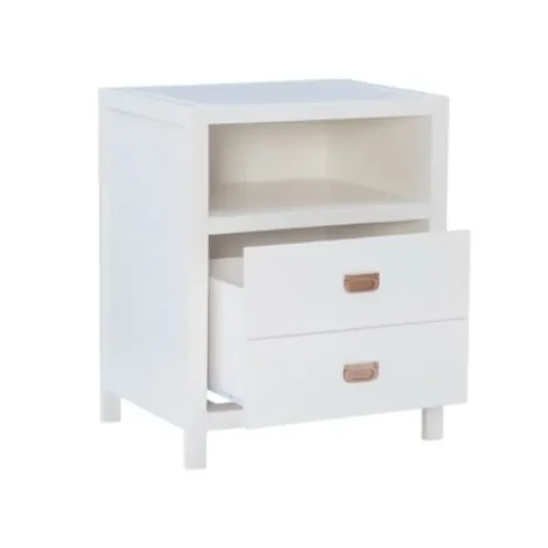 Accent & End Tables-Kirkland's Home Open Shelf Wood Accent Table White