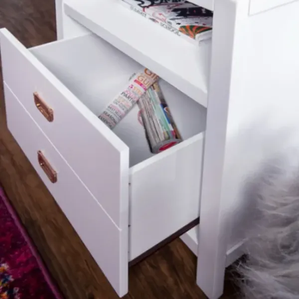 Accent & End Tables-Kirkland's Home Open Shelf Wood Accent Table White