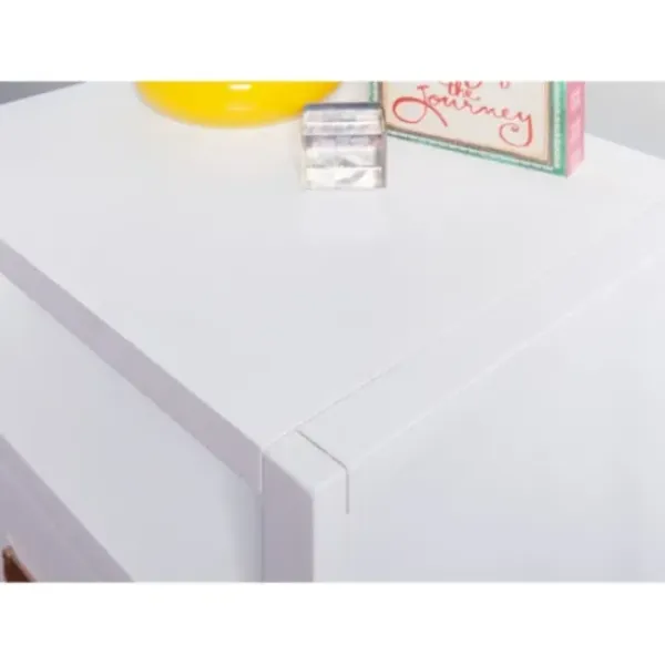 Accent & End Tables-Kirkland's Home Open Shelf Wood Accent Table White