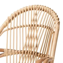 Accent Chairs-Kirkland's Home Open Woven Rattan Accent Chair White