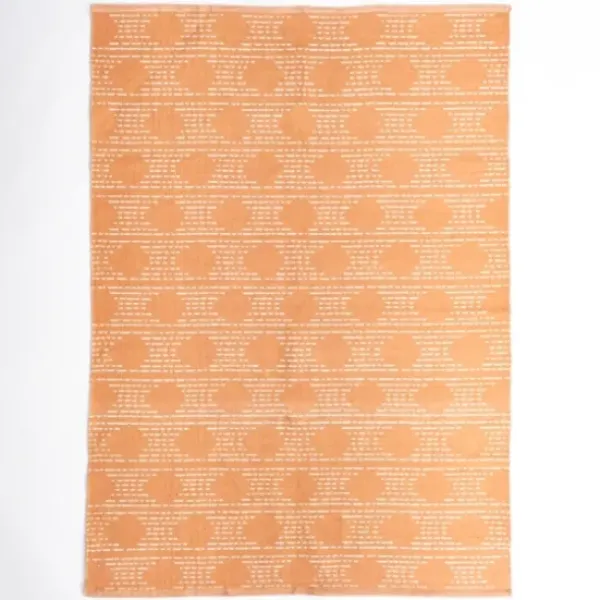 Outdoor Rugs-Kirkland's Home Orange Bright Floral Burst Outdoor Area Rug, 7X10 Multi