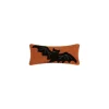 Pillows-Kirkland's Home Orange Hook Knit Bat Halloween Mini Lumbar Pillow Orange/Black