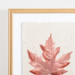 Framed Art-Kirkland's Home Orange Maple Leaf Framed Art Print White/Orange