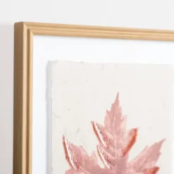 Framed Art-Kirkland's Home Orange Maple Leaf Framed Art Print White/Orange